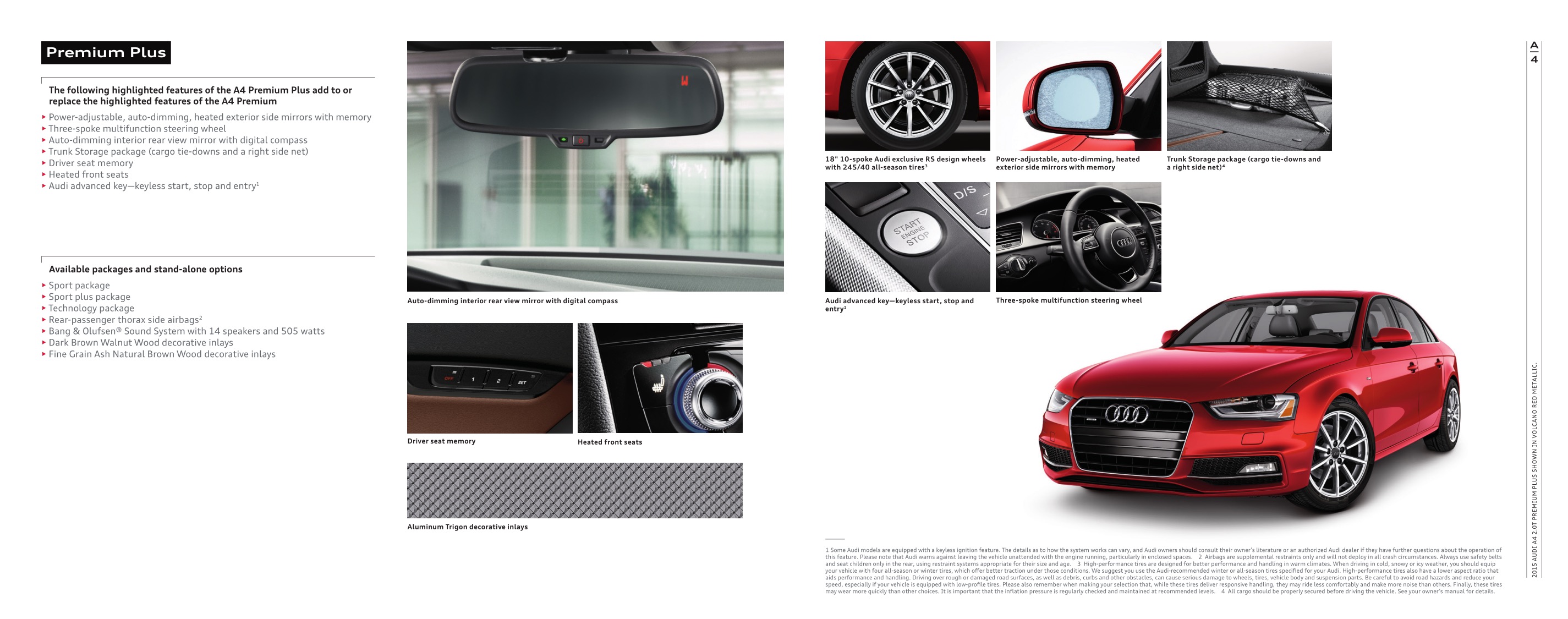 2015 Audi A4 Brochure Page 1